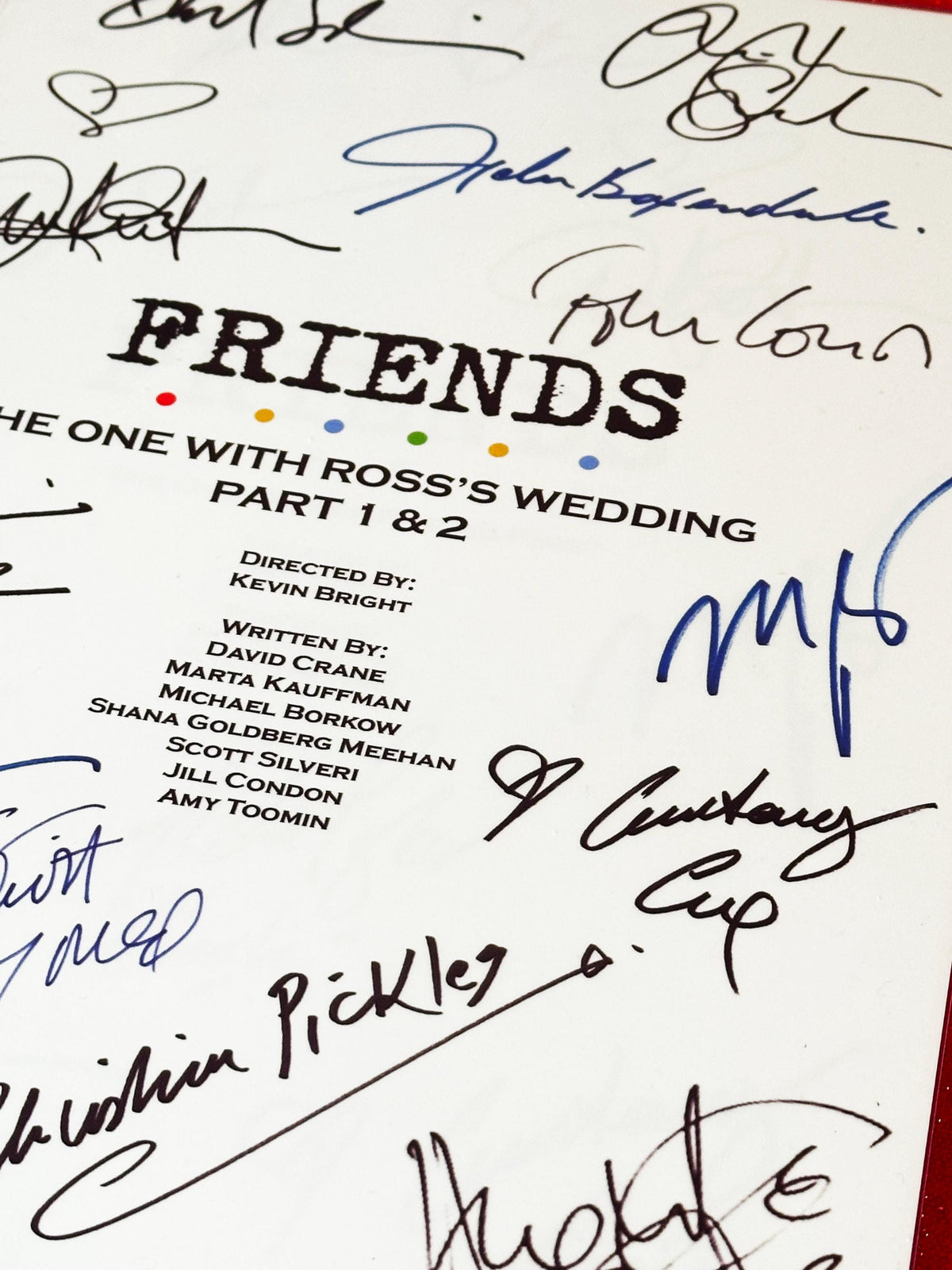 The One With Ross's Wedding, Script, With Printed Cast Signatures, Autographs
