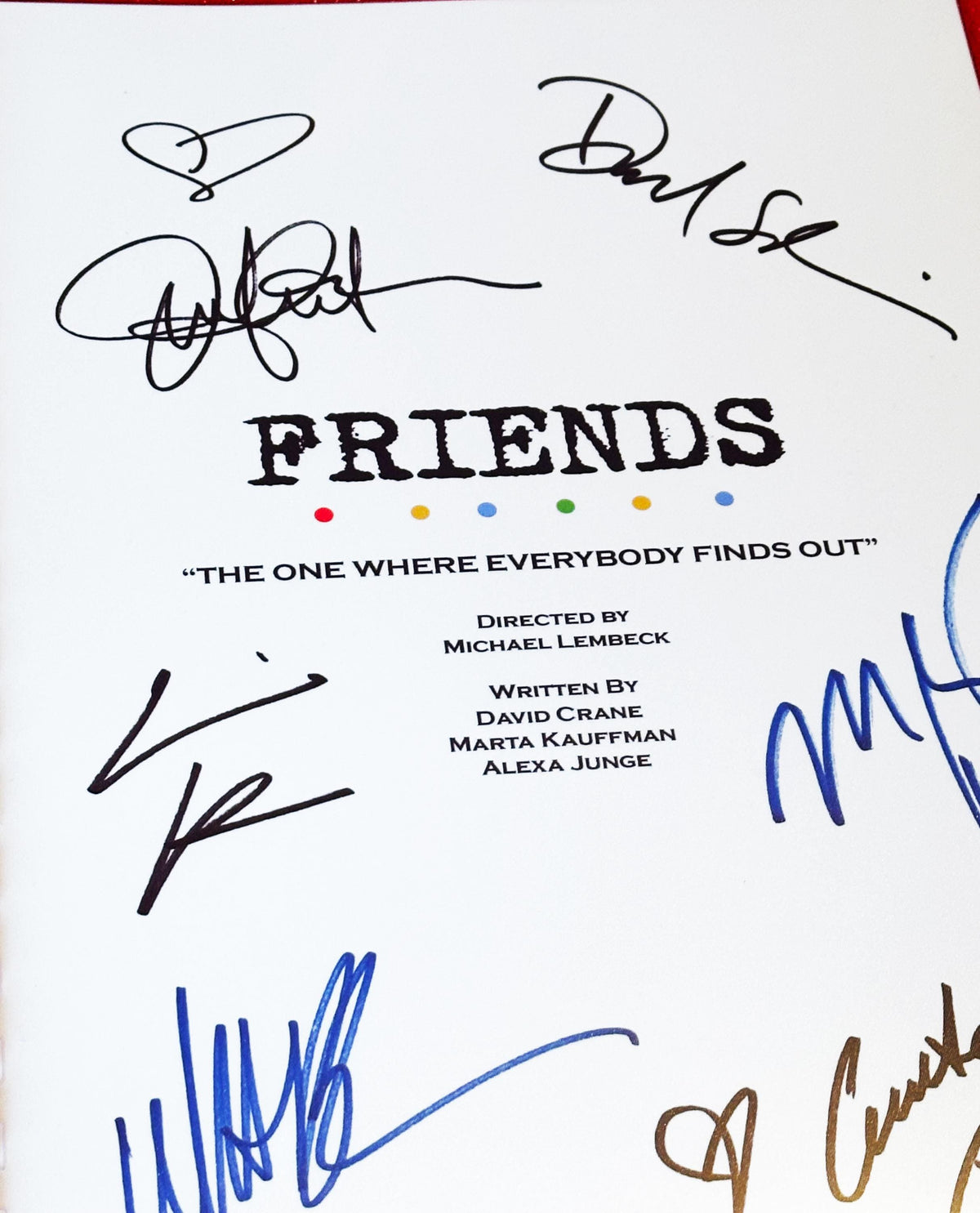 The One Where Everybody Finds Out, Script, With Printed Cast Signatures, Autographs